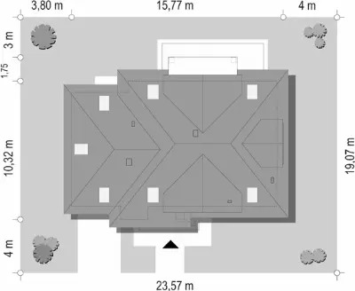 Gabryś — plan sytuacyjny 1