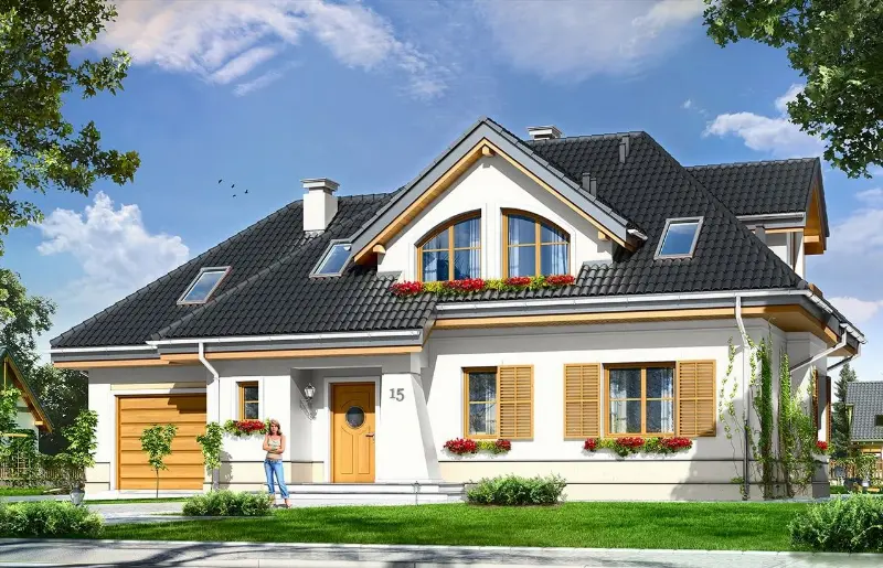 Projekt domu Gabryś — wizualizacja