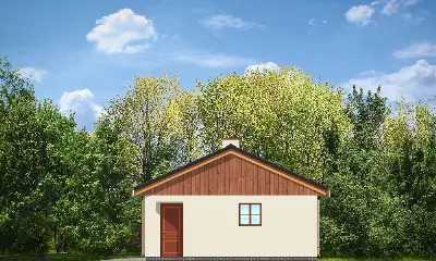 Garaż BG01 — elewacje 4 (odbicie lustrzane)