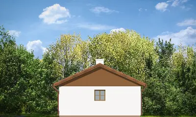 Garaż BG02 — elewacje 4 (odbicie lustrzane)