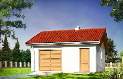 Garaż BG02 — wizualizacje 1 (odbicie lustrzane)