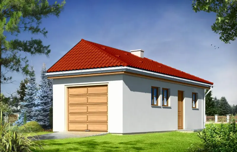 Projekt domu Garaż BG04 — wizualizacja