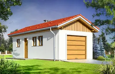 Garaż BG06 — wizualizacje 1 (odbicie lustrzane)
