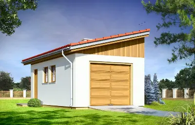 Garaż BG09 — wizualizacje 1 (odbicie lustrzane)