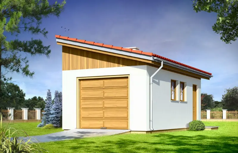 Projekt domu Garaż BG09 — wizualizacja