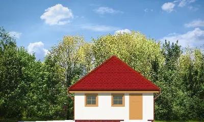 Garaż BG100 — elewacje 3 (odbicie lustrzane)