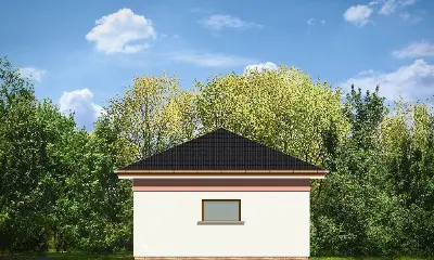 Garaż BG20 — elewacje 4 (odbicie lustrzane)
