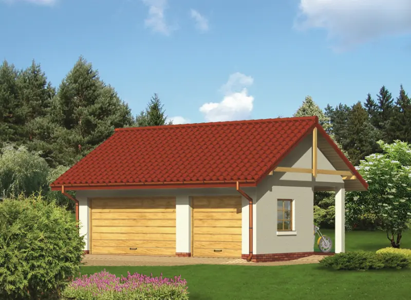 Projekt domu Garaż G26a — wizualizacja