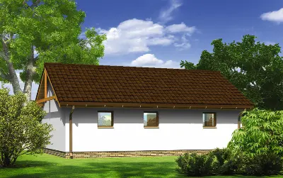 Garaż G55 — wizualizacje 2 (odbicie lustrzane)