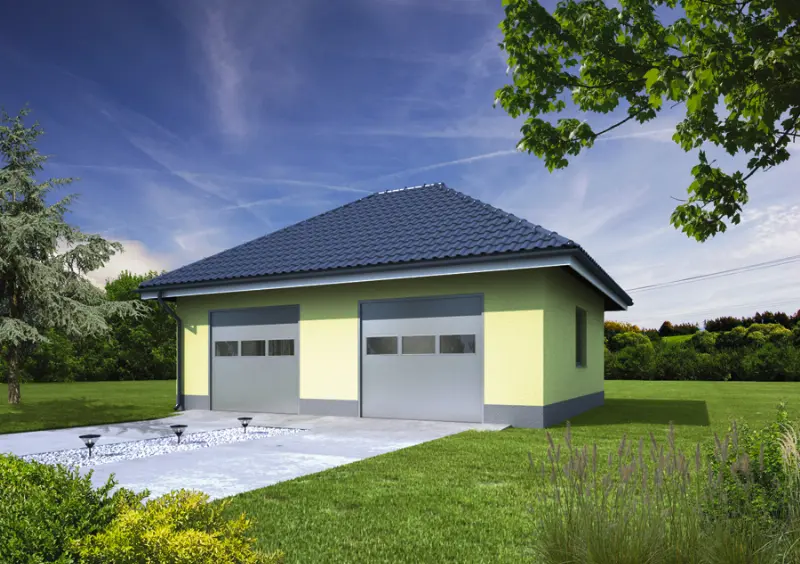 Projekt domu Garaż GC85a — wizualizacja