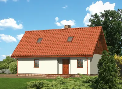 Garaż z częścią mieszkalną (letniskową) i pomieszczeniem gospodarczym G11a — wizualizacje 1