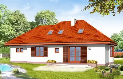 Gargamel z garażem — wizualizacje 1