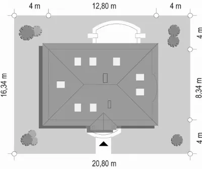 Gargamel — plan sytuacyjny 1 (odbicie lustrzane)
