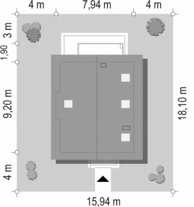 Gucio — plan sytuacyjny 1