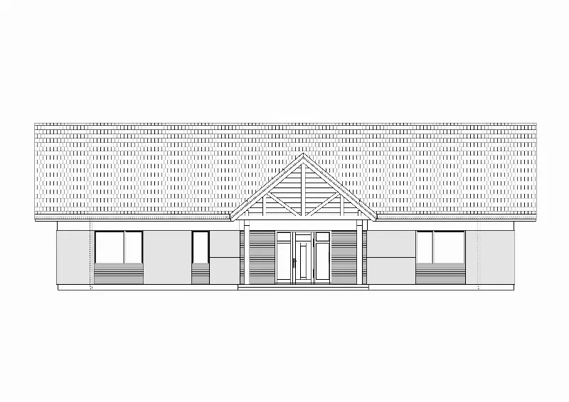 Projekt domu Hanka 3 wariant B — wizualizacja