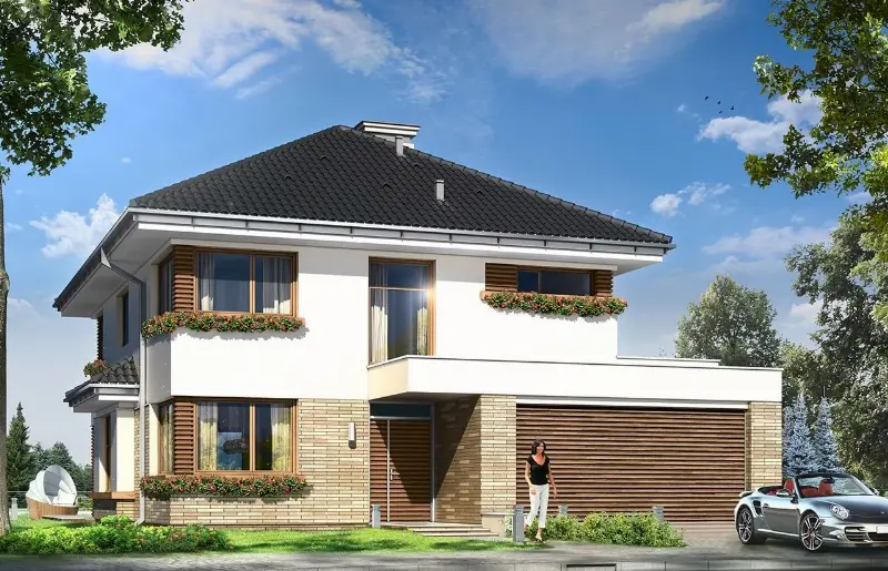 Projekt domu Helios — wizualizacja