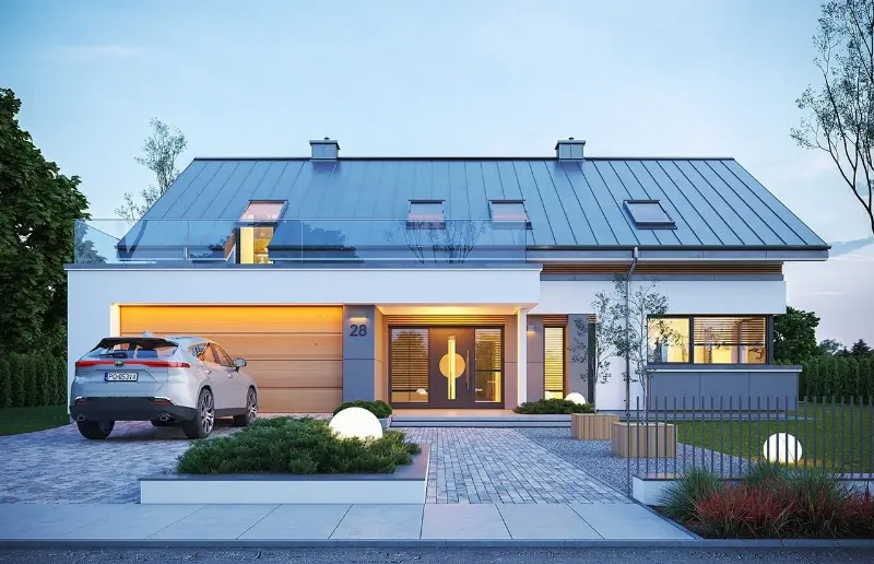 Projekt domu Hiacynt 7 B — wizualizacja