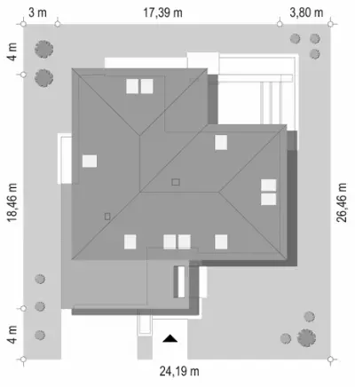 Hiacynt — plan sytuacyjny 1