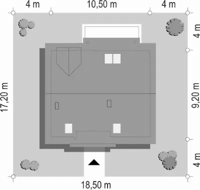 Idealny — plan sytuacyjny 1 (odbicie lustrzane)