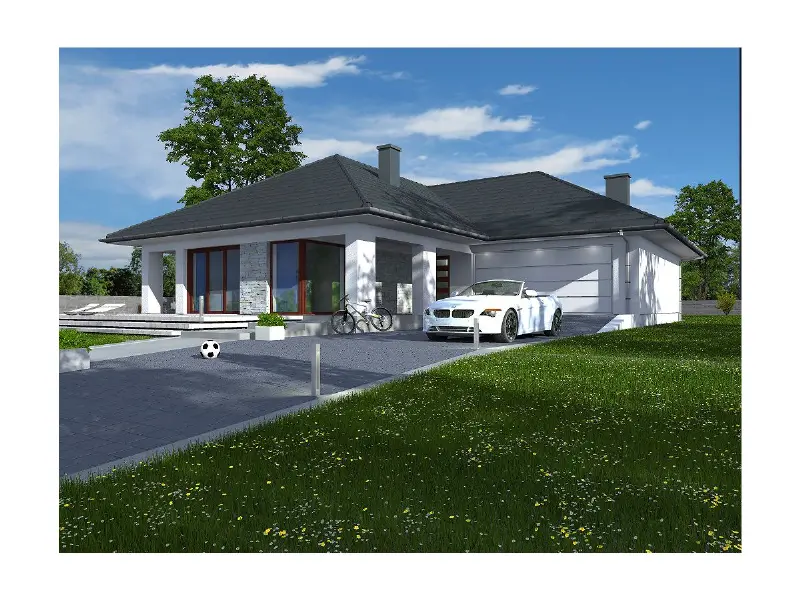 Projekt domu Indiana — wizualizacja