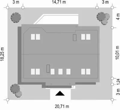 Iskierka — plan sytuacyjny 1 (odbicie lustrzane)