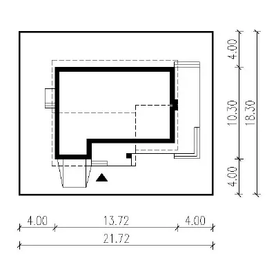 Jasna przestrzeń - wariant I — plan sytuacyjny 1 (odbicie lustrzane)