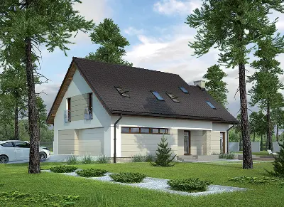 Jasna przestrzeń - wariant II — wizualizacje 3 (odbicie lustrzane)