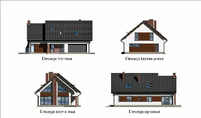 Jasna przestrzeń - wariant IV — elewacje 1