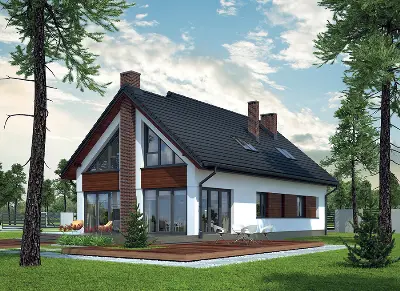 Jasna przestrzeń - wariant IV — wizualizacje 2 (odbicie lustrzane)
