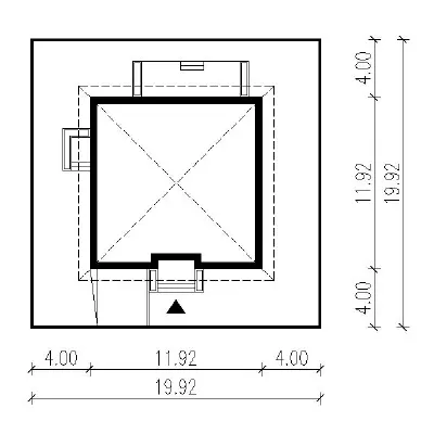Jaworowa dolina — plan sytuacyjny 1 (odbicie lustrzane)