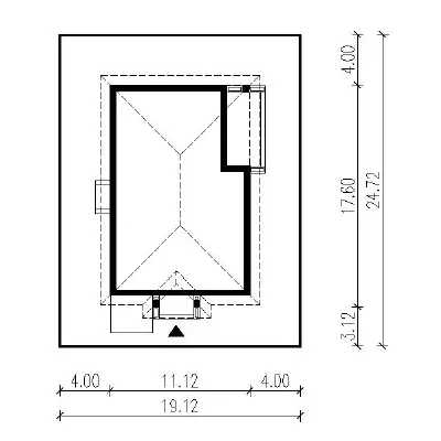 Jesienna zaduma - wariant III — plan sytuacyjny 1 (odbicie lustrzane)