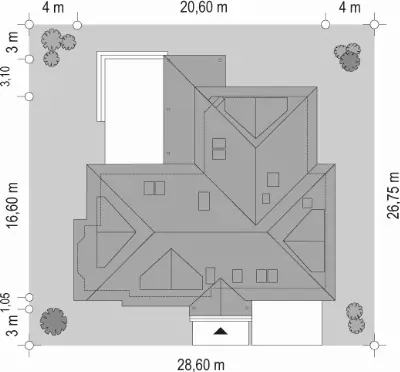 Jesion — plan sytuacyjny 1