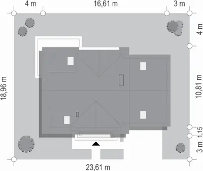 Julka 3 — plan sytuacyjny 1 (odbicie lustrzane)