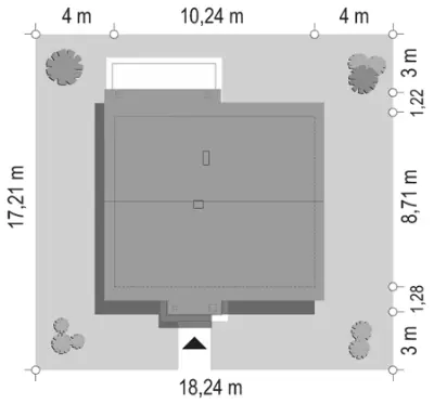 Kajtek — plan sytuacyjny 1 (odbicie lustrzane)