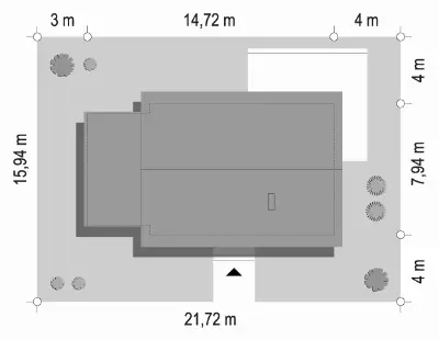 Kasia 4 — plan sytuacyjny 1 (odbicie lustrzane)