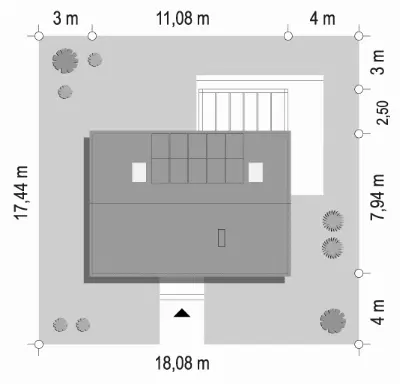 Kasia 6 — plan sytuacyjny 1 (odbicie lustrzane)