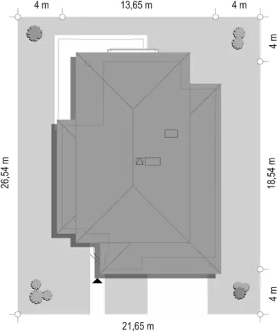 Kasjopea 6 — plan sytuacyjny 1 (odbicie lustrzane)