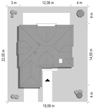 Klasyczny — plan sytuacyjny 1 (odbicie lustrzane)