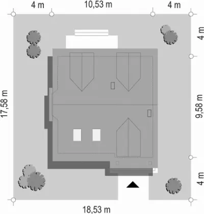 Klif — plan sytuacyjny 1 (odbicie lustrzane)