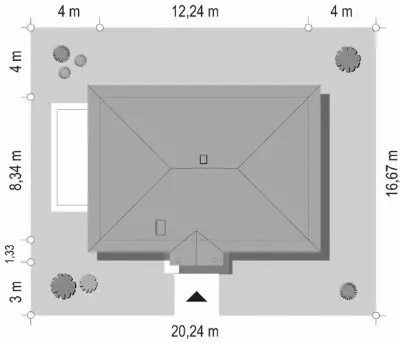 Kropka — plan sytuacyjny 1
