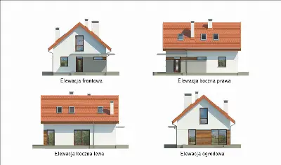 Kropla nadziei — elewacje 1 (odbicie lustrzane)