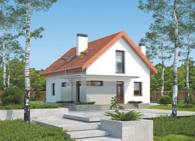 Projekt domu Kropla nadziei — wizualizacja