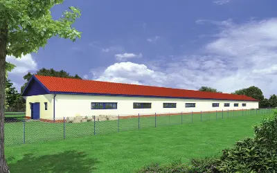Kurnik dla 10131 sztuk brojlerów kurzych KC04 — wizualizacje 1