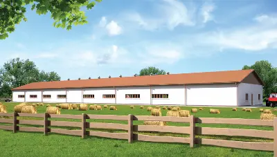 Kurnik dla 15559 sztuk brojlerów kurzych KC06 — wizualizacje 1