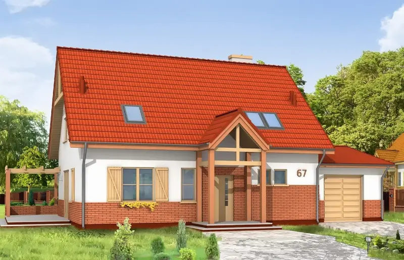 Projekt domu Leśny Zakątek — wizualizacja