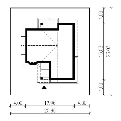 Letni wieczór - wariant III  (z usługą) — plan sytuacyjny 1