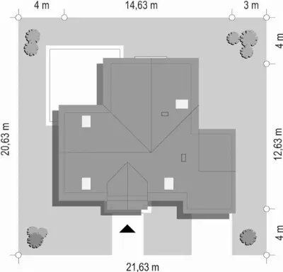 Lucky — plan sytuacyjny 1 (odbicie lustrzane)