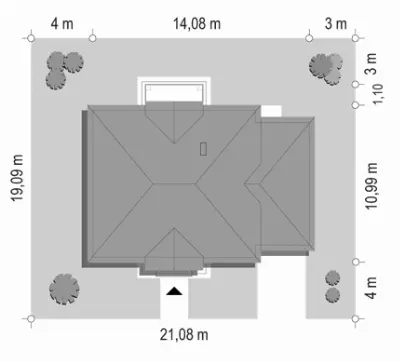 Magnat 3 — plan sytuacyjny 1 (odbicie lustrzane)