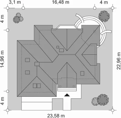 Maja 3 — plan sytuacyjny 1