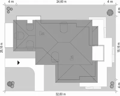 Malibu — plan sytuacyjny 1 (odbicie lustrzane)